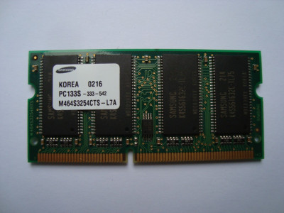 Памет за лаптоп SDRAM 256MB Samsung M464S3254CTS PC133